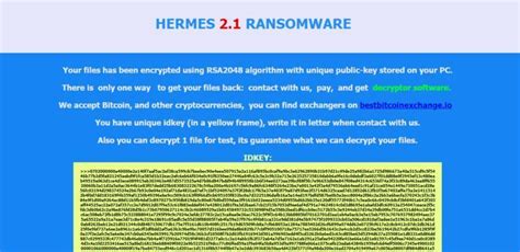 hermes 2.1 ransomware|Hermes 2.1 ransomware removal.